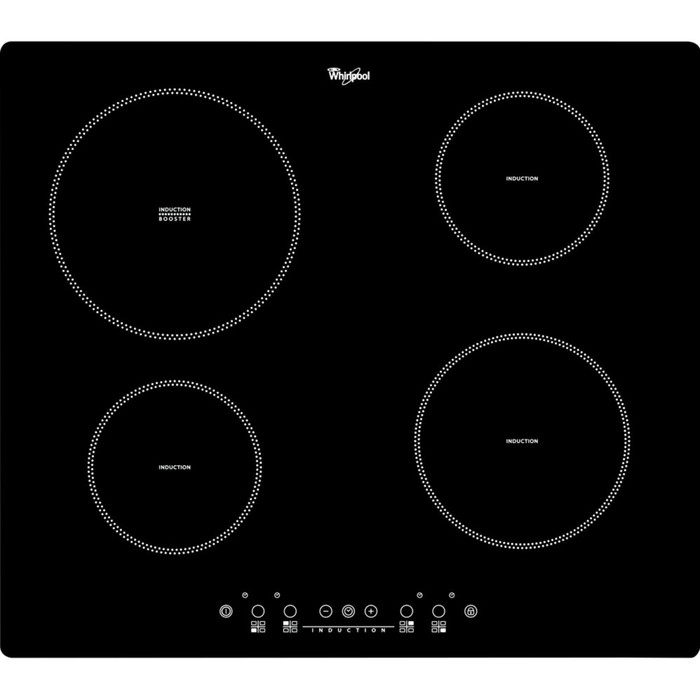 Варочная поверхность Whirlpool ACM 822 NE, электрическая, 4 конфорки, черный