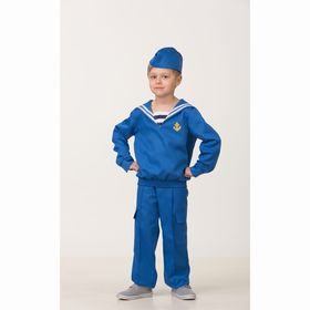 Карнавальный костюм «Матрос», (матроска, брюки, пилотка), размер 38, рост 152 см