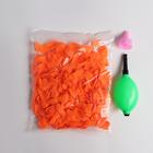 Water bomb set 200 pieces with pump and nozzle color orange