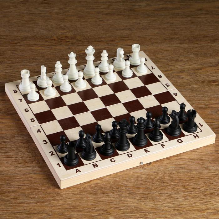 Шахматные фигуры, король h=6.2 см, пешка h=3.2 см, чёрно-белые