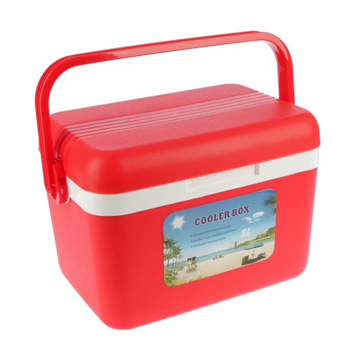 Сумка-холодильник 8л, Cooler box, красный, 30*22*20см