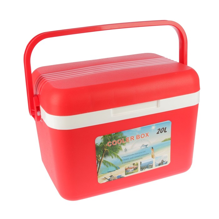 Сумка-холодильник 20л, Cooler box, красный, 42*29*31см