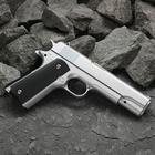 Пистолет пневматический пружинный Galaxy Colt 1911 G.13, серебристый, кал. 6 мм Пистолет пневматический пружинный Galaxy Colt 1911 G.13, серебристый, кал. 6 мм
