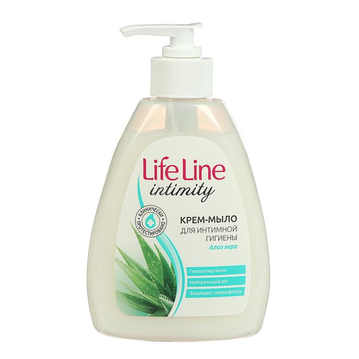 Крем-мыло для интимного ухода Life line Алоэ вера, 280г