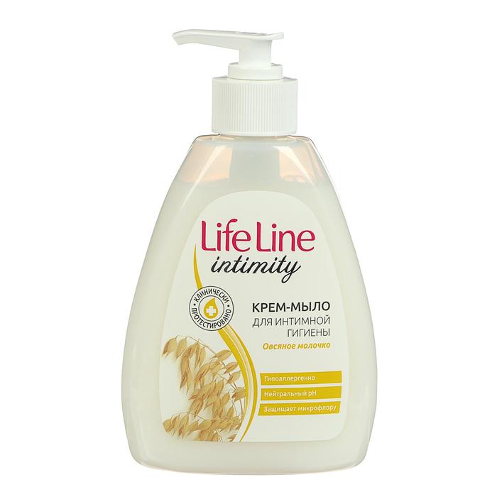 Крем-мыло для интимного ухода Life line Овсяное молочко, 280г