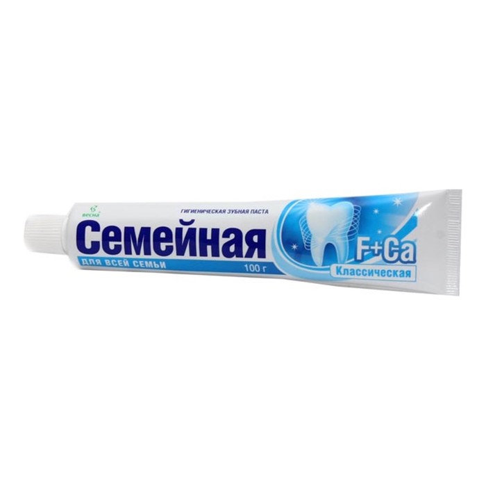 Зубная паста Весна&quot;Семейная&quot;фтор+кальций, 100г