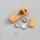 Гирлянда «Нить» 2 м роса с пробкой, IP20, серебристая нить, 20 LED, свечение красное, LR44х3 2433904