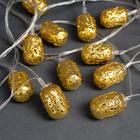 Гирлянда «Нить» 4 м с насадками «Фонарик», IP20, прозрачная нить, 20 LED, свечение тёплое белое, 8 режимов, 220 В 2388634