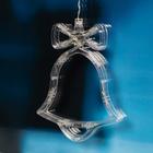 Гирлянда «Бахрома» 2.4 × 0.9 м с насадками «Колокольчики», IP20, прозрачная нить, 138 LED, свечение мульти, 8 режимов, 220 В 2361706