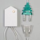 Гирлянда «Бахрома» 2.4 × 0.9 м с насадками «Колокольчики», IP20, прозрачная нить, 138 LED, свечение мульти, 8 режимов, 220 В 2361706