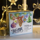 Гирлянда «Бахрома» 2.4 × 0.9 м с насадками «Колокольчики», IP20, прозрачная нить, 138 LED, свечение тёплое белое, 8 режимов, 220 В 2361708