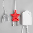 Гирлянда «Бахрома» 2.4 × 0.9 м с насадками «Снежинки», IP20, прозрачная нить, 150 LED, свечение белое, 8 режимов, 220 В 2361714