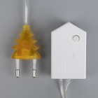 Гирлянда «Нить» 4 м с насадками «Шарик сетка», IP20, прозрачная нить, 20 LED, свечение тёплое белое, 8 режимов, 220 В 2388678