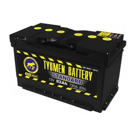 Аккумуляторная батарея TYUMEN BATTERY 82 А/ч 6СТ-82L Standard (низк), обратная полярность 2747820