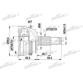 Шрус наружный Patron PCV1152 2780226