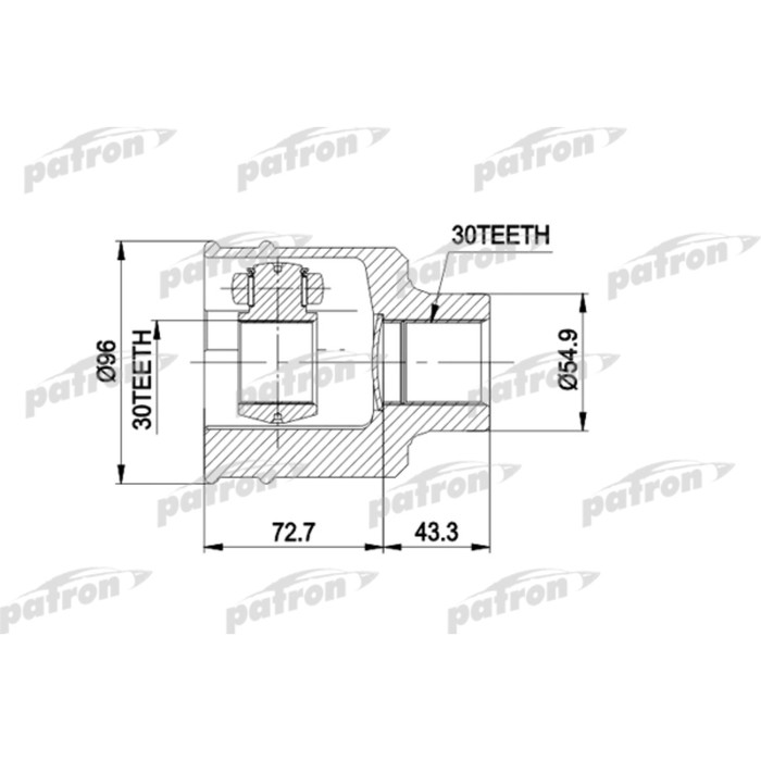 Шрус внутренний Patron PCV5001