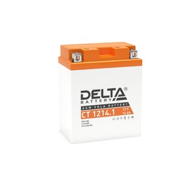 Аккумуляторная батарея Delta СТ1214.1 (YB14-BS, YTX14AH, YTX14AH-BS)12V, 14 Ач прямая(+ -)