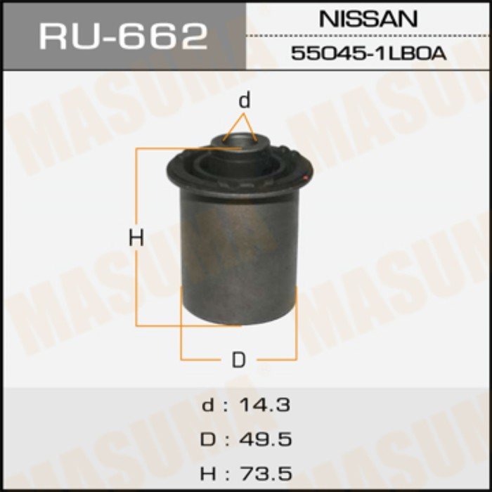 Сайлентблок MASUMA RU662