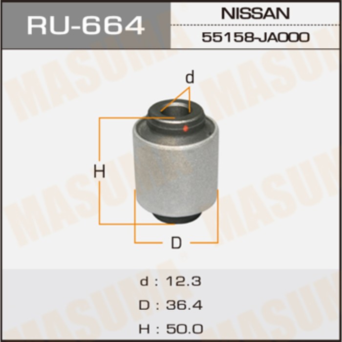 Сайлентблок MASUMA RU664