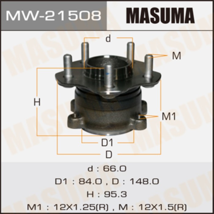 Ступица Masuma MW21508