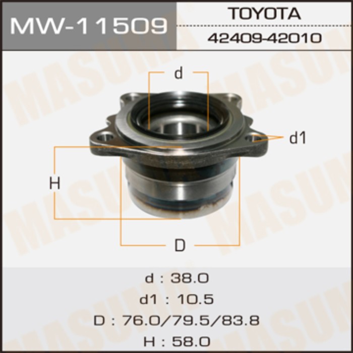 Ступичный узел MASUMA MW11509