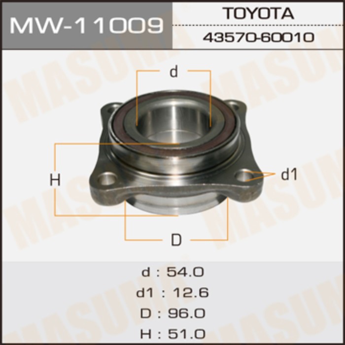 Ступичный узел MASUMA MW11009