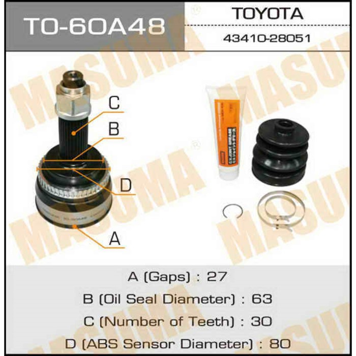 ШРУС MASUMA TO60A48