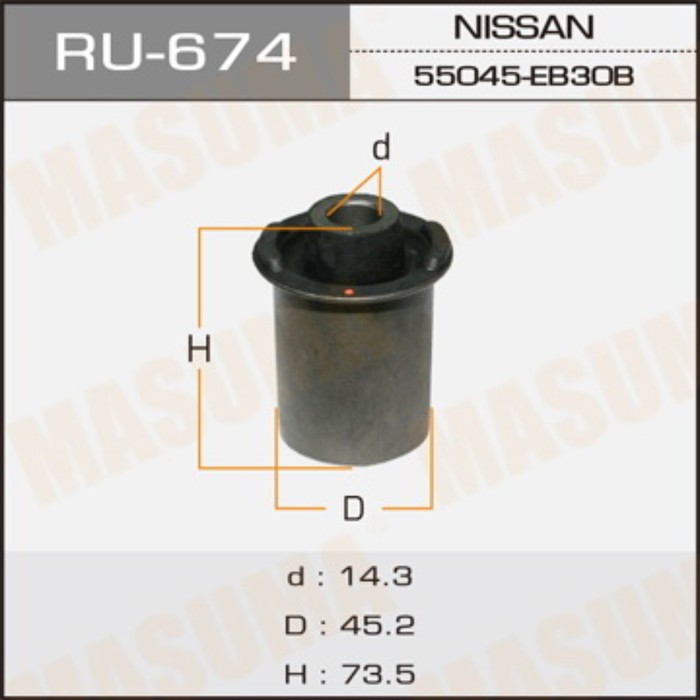 Сайлентблок Masuma RU674