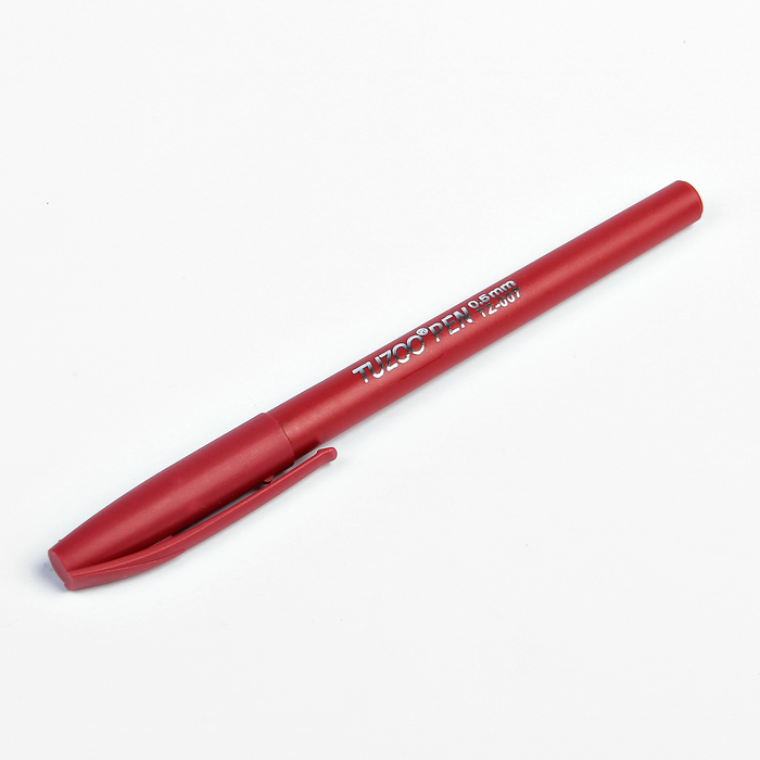 Ручка гелевая, 0.5 мм, красный, корпус красный матовый - фото 3252268