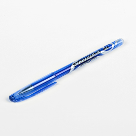Ручка гелевая со стираемыми чернилами 0,5 мм, стержень синий, корпус синий тонированный