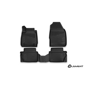 Коврики 3D в салон FORD Fiesta, 2015-2016, 4 шт. (полиуретан) 1950502