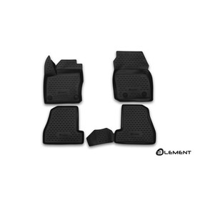 Коврики 3D в салон FORD Focus 3, 2015-2016, 4 шт. (полиуретан) 1950503