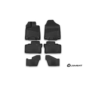 Коврики 3D в салон HONDA Pilot, 01/2016, 6 шт. (полиуретан) 1950522