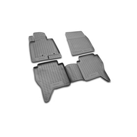 Коврики в салон MITSUBISHI Pajero IV 2006-2016, 4 шт. (полиуретан) 1951156