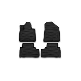 Коврики 3D в салон KIA Sorento Prime, 2015-2016, 5/7 мест, 4 шт. (полиуретан) 1950554