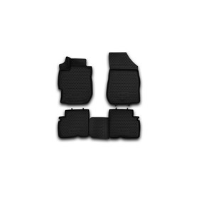 Коврики 3D в салон NISSAN Almera , 2012-2016, 4 шт, CARNIS10055k (полиуретан) 1950601