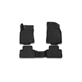 Коврики 3D в салон NISSAN Qashqai (J11F), 2015-2016, сборка РФ, 4 шт. (полиуретан) 1950602