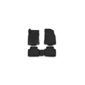 Коврики 3D в салон NISSAN X-Trail, 03/2015-2016, 4 шт. (полиуретан) 1950609