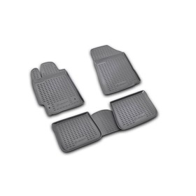 Коврики в салон TOYOTA Camry 07/2006-12/2011, 4 шт. (полиуретан, серые) 1951328
