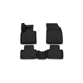 Коврики 3D в салон VOLVO XC90, 2015-2016, 4 шт. (полиуретан) 1950643