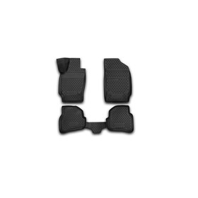 Коврики 3D в салон для Volkswagen Polo 2010-2020, седан, полиуретан, набор 4 шт 1950648