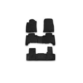 Коврики в салон TOYOTA Land Cruiser Prado 150 2013-2016, 7 мест, 5 шт. (полиуретан) 1951376