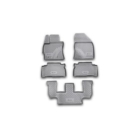 Коврики в салон TOYOTA Verso, 3 ряда 10/2009-2013, 5 шт. (полиуретан) 1951397