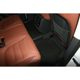 Коврики в салон VW Touareg 2010-2016, 4 шт. (полиуретан, бежевые) 1951463