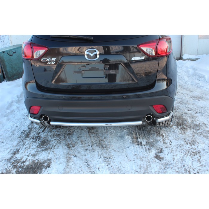 Защита задняя уголки d42 Mazda CX-5 2012-2016, MCX5.76.1426