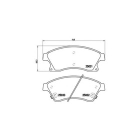 Колодки тормозные  Brembo P59076 2362091