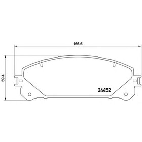 Колодки тормозные  Brembo P83145 2362059