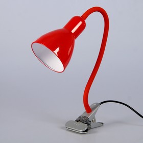 Настольная лампа "Design" 1x60W E27 красная (прищепка) 10,5x10,5x54см