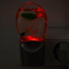 Ночник "Кроха" 0,3W (датчик освещенности) LED серебро/розовый - фото 2789778