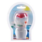 Ночник "Кроха" 0,3W (датчик освещенности) LED серебро/розовый - фото 2789793